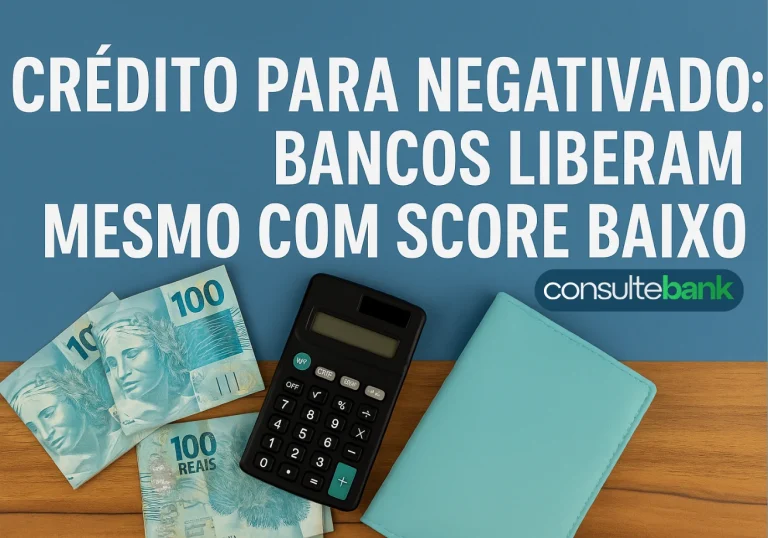 Crédito para negativado: bancos liberam mesmo com score baixo - Consulte Bank