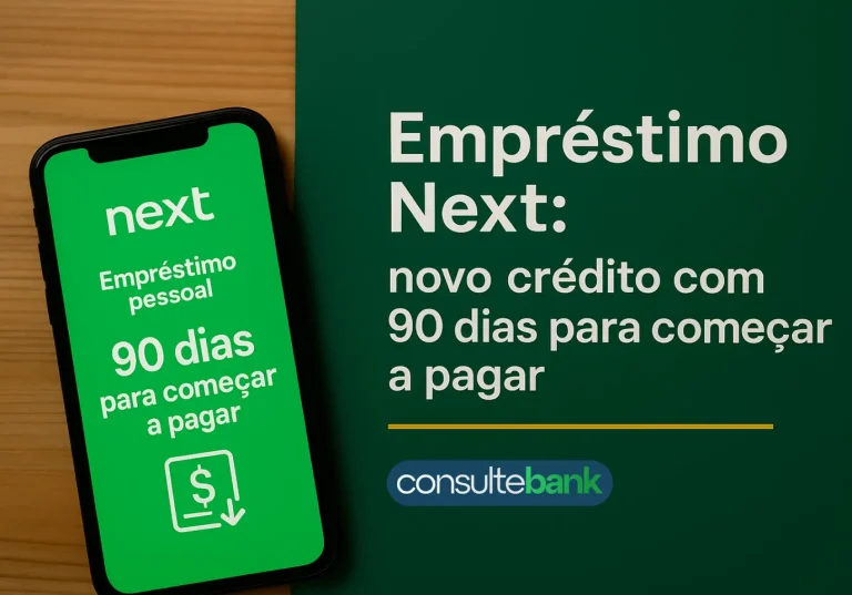 Empréstimo Next: novo crédito com 90 dias para começar a pagar - Consulte Bank
