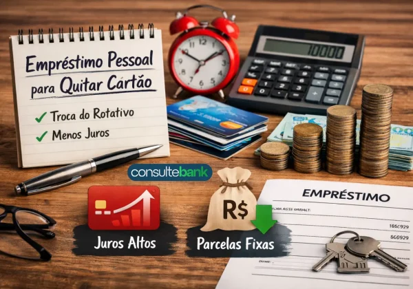Empréstimo pessoal para quitar cartão e trocar o rotativo? - Consulte Bank