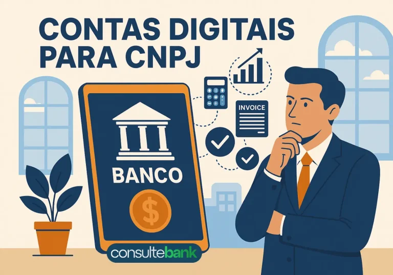 Contas digitais para CNPJ: Escolha a ideal para o seu negócio - Consulte Bank