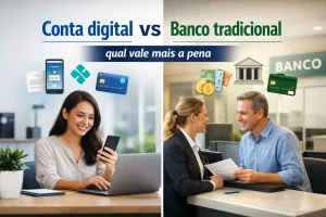 Conta digital vs banco tradicional: qual vale mais a pena - Consulte Bank
