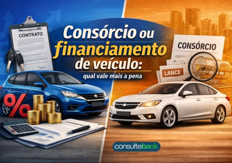 Consórcio ou financiamento de veículo: qual vale mais a pena - Consulte Bank