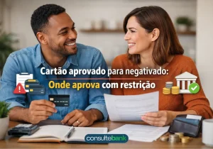 Cartão aprovado para negativado: Onde aprova com restrição - Consulte Bank