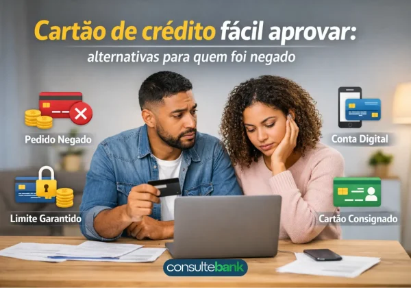 Cartão de crédito fácil aprovar: alternativas para quem foi negado - Consulte Bank