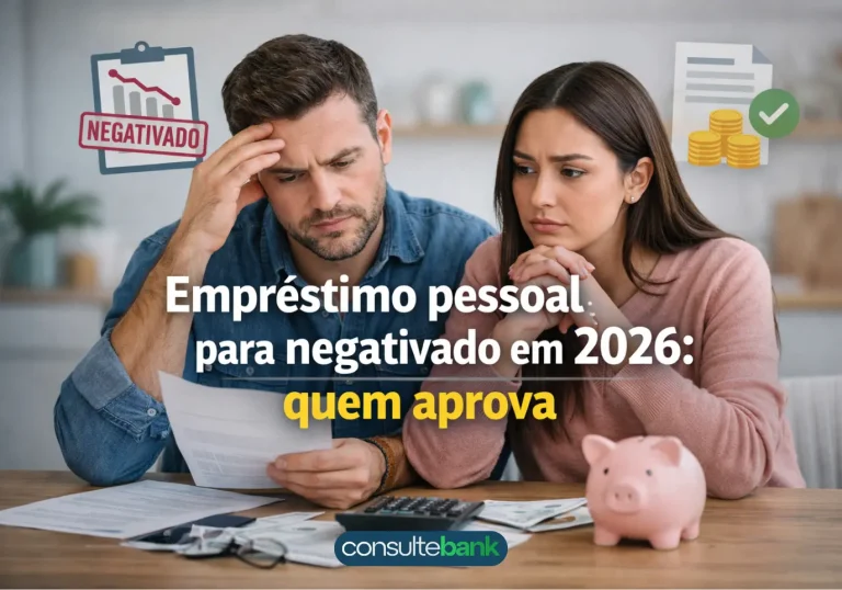 Empréstimo pessoal para negativado em 2026: quem aprova - Consulte Bank
