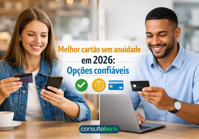 Melhor cartão sem anuidade em 2026: opções confiáveis - Consulte Bank