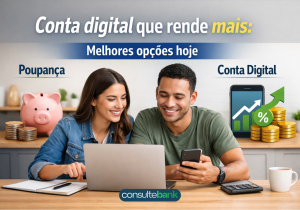 Conta digital que rende mais: melhores opções hoje - Consulte Bank