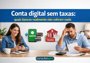 Conta digital sem taxas: quais bancos realmente não cobram nada - Consulte Bank