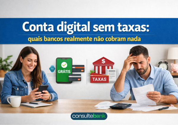 Conta digital sem taxas: quais bancos realmente não cobram nada - Consulte Bank