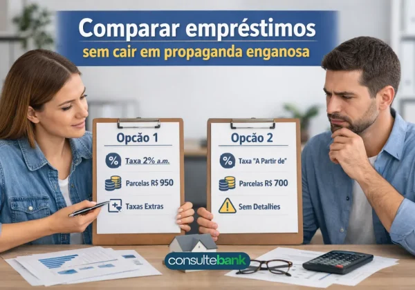 Comparar empréstimos sem cair em propaganda enganosa - Consulte Bank